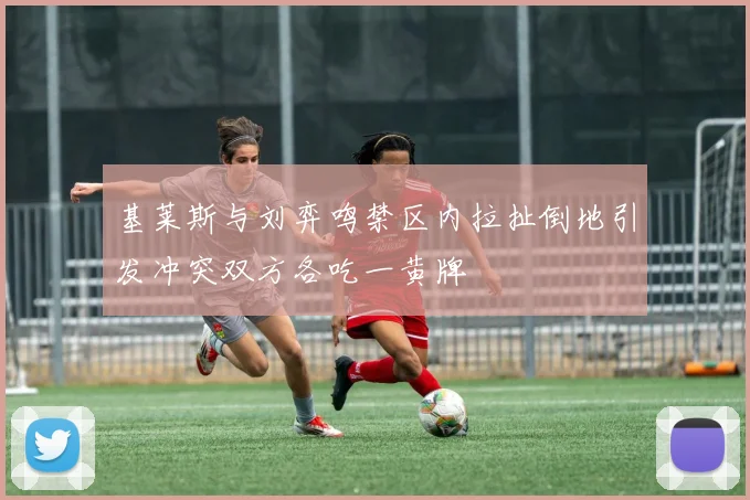 基莱斯与刘弈鸣禁区内拉扯倒地引发冲突双方各吃一黄牌
